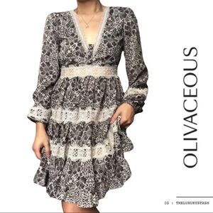 ⚫️ OLIVACEOUS boho dress new